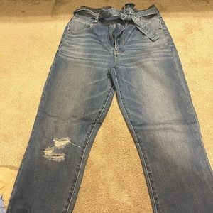 American eagle jeans with tie on waist